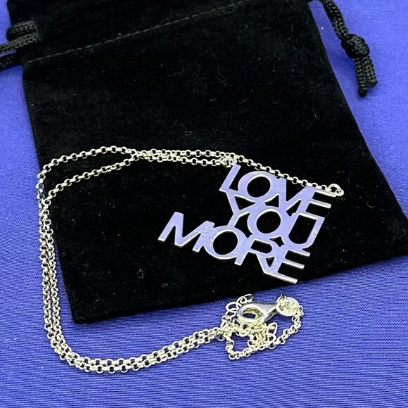 Dyadema “LOVE YOU MORE” Sterling Silver Necklace - Picture 6 of 14